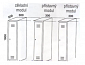 Šatní skříně sestavné - základní modul - barva šedá/modrá - 1800 x