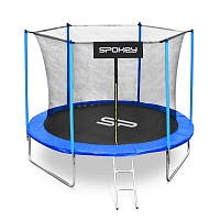 Trampolína JUMPER II - barva  černo- modrá, průměr 305 cm, vč. ochranné sítě a žebříku