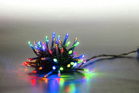 Reťaz svetelná 100 LED 5 m - farebná - transparent kábel - 8 funkcií