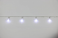 Řetěz vločky Bílá 20 LED