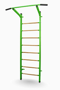 Žebřiny s hrazdou SPORTTEAM® Basic 230 x 66 cm, zelené