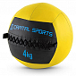 Capital Sports Wallba 4, žlutý, 4 kg, wall ball, syntetická kůže