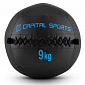 Capital Sports Wallba 9, černý Wall Ball (medicinbal) z umělé kůže 9 kg