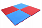 TATAMI-TAEKWONDO podložka oboustranná 100x100x2,5 cm AKCE - červená/modrá