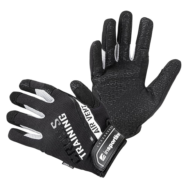 Fitness rukavice inSPORTline Taladaro Barva černo-bílá, Velikost M