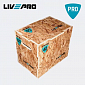 Plyometrická bedna dřevněná 3v1 LivePro - Dřevotříska
