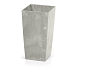 Květináč URBI SQUARE BETON EFFECT s vkladem 12,6 cm - barva: beton