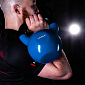 Kettlebell pokrytý vinylem HMS KN 10 kg, modrý