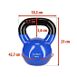 Kettlebell pokrytý vinylem HMS KN 10 kg, modrý