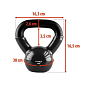 Kettlebell pokrytý vinylem HMS KNV04 4 kg, černý