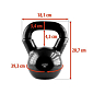 Kettlebell pokrytý vinylem HMS KNV08 8 kg, černý