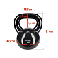 Kettlebell pokrytý vinylem HMS KNV10 10 kg, černý