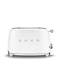 Smeg TSF01WHMEU toustovač / topinkovač, 2 toasty, 6 úrovní opékání, zásuvka na drobky, styl. 50. let, matně bílá