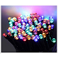 HOMESTYLING Světelný řetěz solární  multicolor 400 LED / 24 m KO-DX9520020