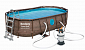 Bazén Power Steel Rattan Swim Vista 4,88 x 3,05 x 1,07 m - 56946