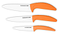 Keramický nůž Orange gourmet 15 cm