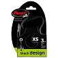 Vodítko Flexi Black Design lanko XS černé 3m