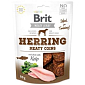 Pochoutka Brit Jerky Meaty sleď, kolečka 80g