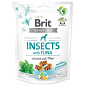 Pochoutka Brit Care Dog Crunchy Cracker Insects, tuňák s mátou 200g