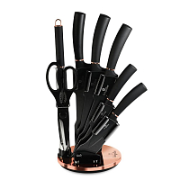 BERLINGERHAUS Sada nožů ve stojanu 8 ks Black Rose Collection BH-2421