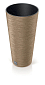Květináč FURU SLIM ECO WOOD s vkladem 25 cm - barva: naturo ECO