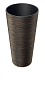 Květináč FURU SLIM ECO WOOD s vkladem 25 cm - barva: káva ECO