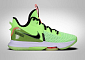 Nike Boty basketbalové zelené 44 EU Lebron Witness V Volt