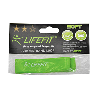 Posilovací guma LIFEFIT® KRUH SOFT, sv. zelená