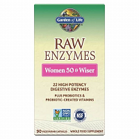 Garden of Life RAW Enzymy Women 50 & Wiser - pro ženy po padesátce - 90 kasplí