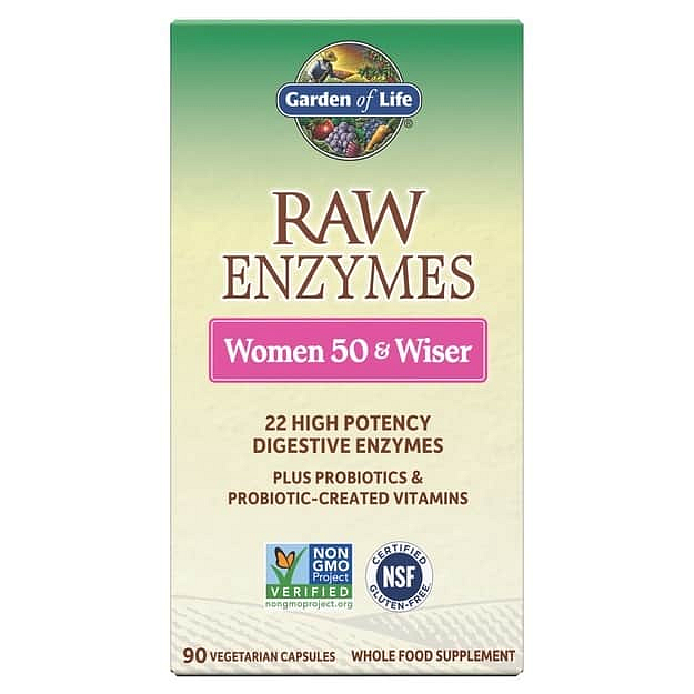 Garden of Life Raw Enzymy Women 50 Wiser pro ženy 90 kapslí